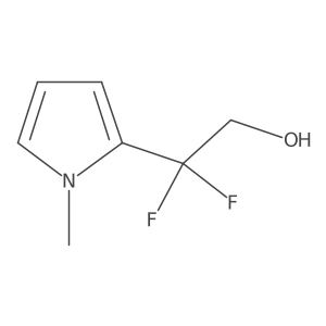 2,2-difluoro-2-(1-methyl-1H-pyrrol-2-yl)ethan-1-ol Structure