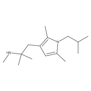 {1-[2,5-dimethyl-1-(2-methylpropyl)-1H-pyrrol-3-yl]-2-methylpropan-2-yl}(methyl)amine结构式