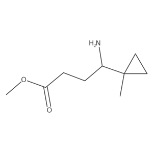 Methyl 4-amino-4-(1-methylcyclopropyl)butanoate Structure
