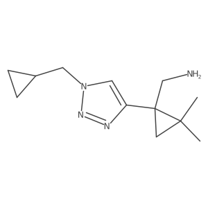 {1-[1-(cyclopropylmethyl)-1H-1,2,3-triazol-4-yl]-2,2-dimethylcyclopropyl}methanamine Structure