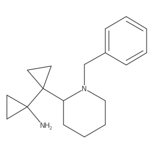 1-[1-(1-Benzylpiperidin-2-yl)cyclopropyl]cyclopropan-1-amine结构式