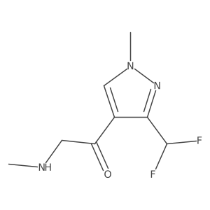 1-[3-(difluoromethyl)-1-methyl-1H-pyrazol-4-yl]-2-(methylamino)ethan-1-one Structure