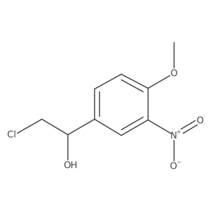 2-Chloro-1-(4-methoxy-3-nitrophenyl)ethan-1-ol Structure