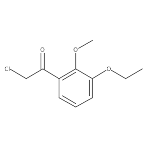 2-Chloro-1-(3-ethoxy-2-methoxyphenyl)ethan-1-one Structure