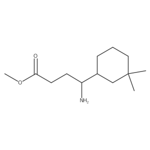 Methyl 4-amino-4-(3,3-dimethylcyclohexyl)butanoate结构式