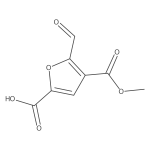 5-Formyl-4-methoxycarbonylfuran-2-carboxylic acid结构式