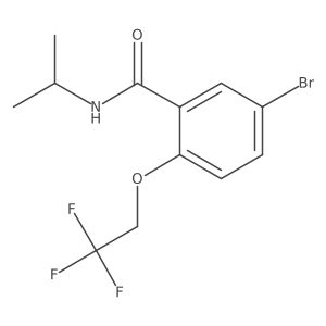 5-Bromo-N-isopropyl-2-(2,2,2-trifluoroethoxy)benzamide Structure