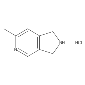 6-Methyl-2,3-dihydro-1H-pyrrolo[3,4-C]pyridine hcl Structure