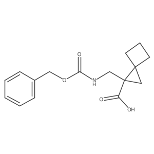 2-(Phenylmethoxycarbonylaminomethyl)spiro[2.3]hexane-2-carboxylic acid Structure