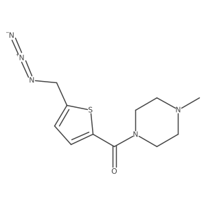 1-[5-(Azidomethyl)thiophene-2-carbonyl]-4-methylpiperazine结构式