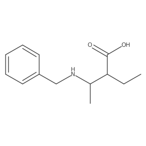 3-(Benzylamino)-2-ethylbutanoic acid结构式
