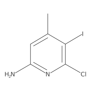 6-Chloro-5-iodo-4-methylpyridin-2-amine Structure
