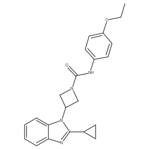 3-(2-Cyclopropylbenzimidazol-1-yl)-N-(4-ethoxyphenyl)azetidine-1-carboxamide Structure