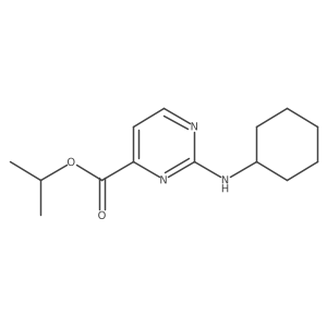 Propan-2-yl 2-(cyclohexylamino)pyrimidine-4-carboxylate Structure