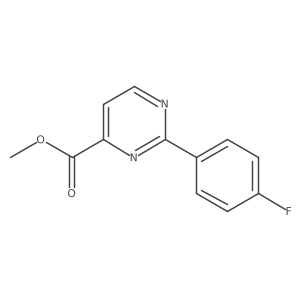 Methyl 2-(4-fluorophenyl)pyrimidine-4-carboxylate Structure