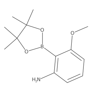 3-Methoxy-2-(4,4,5,5-tetramethyl-1,3,2-dioxaborolan-2-yl)aniline Structure