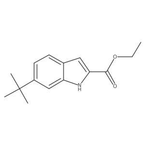 6-tert-Butyl-1H-indole-2-carboxylic Acid Ethyl Ester Structure
