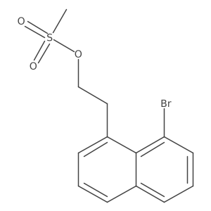 2-(8-Bromonaphthalen-1-yl)ethyl methanesulfonate结构式