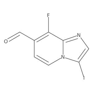 8-Fluoro-3-iodoimidazo[1,2-a]pyridine-7-carbaldehyde结构式
