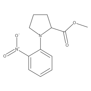 Methyl 1-(2-nitrophenyl)prolinate Structure