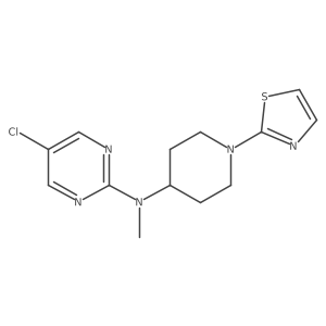 5-chloro-N-methyl-N-[1-(1,3-thiazol-2-yl)piperidin-4-yl]pyrimidin-2-amine Structure