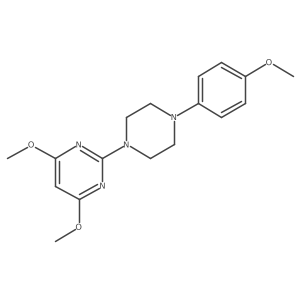 4,6-Dimethoxy-2-[4-(4-methoxyphenyl)piperazin-1-yl]pyrimidine结构式
