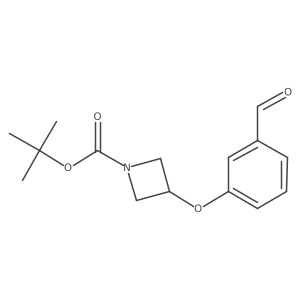 tert-Butyl 3-(3-formylphenoxy)azetidine-1-carboxylate结构式