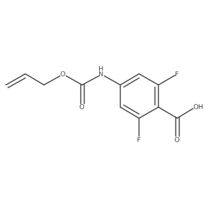 2,6-Difluoro-4-{[(prop-2-en-1-yloxy)carbonyl]amino}benzoic acid Structure