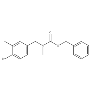 benzyl N-[(4-bromo-3-methylphenyl)methyl]-N-methylcarbamate结构式