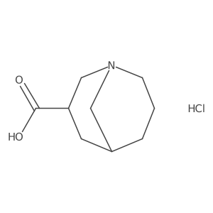 1-Azabicyclo[3.3.1]nonane-3-carboxylic acid hydrochloride Structure