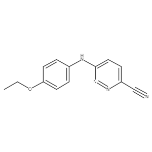 6-[(4-Ethoxyphenyl)amino]pyridazine-3-carbonitrile Structure