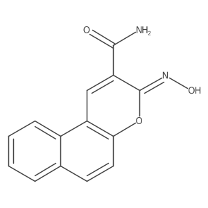 (3Z)-3-(hydroxyimino)-3H-benzo[f]chromene-2-carboxamide Structure
