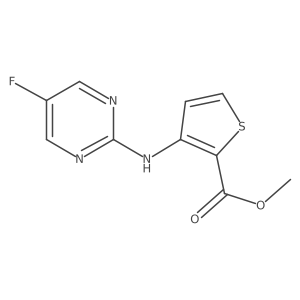 Methyl 3-[(5-fluoropyrimidin-2-yl)amino]thiophene-2-carboxylate Structure
