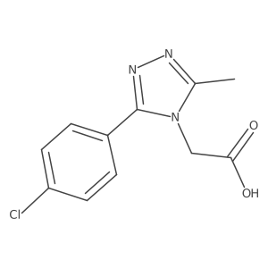 2-(3-(4-Chlorophenyl)-5-methyl-4H-1,2,4-triazol-4-yl)acetic acid Structure