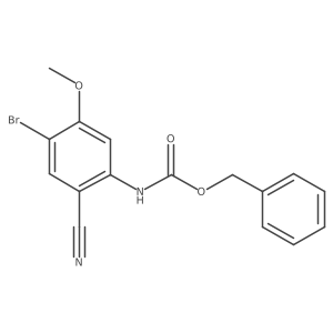 benzyl N-(4-bromo-2-cyano-5-methoxyphenyl)carbamate Structure