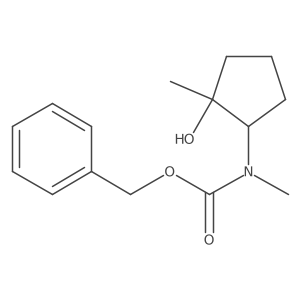 benzyl N-(2-hydroxy-2-methylcyclopentyl)-N-methylcarbamate Structure