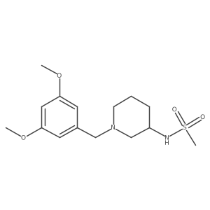N-{1-[(3,5-dimethoxyphenyl)methyl]piperidin-3-yl}methanesulfonamide结构式