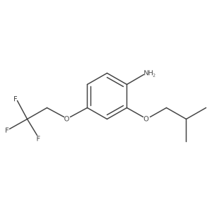2-Isobutoxy-4-(2,2,2-trifluoroethoxy)aniline Structure