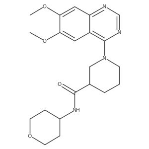 1-(6,7-dimethoxyquinazolin-4-yl)-N-(oxan-4-yl)piperidine-3-carboxamide结构式