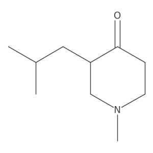 1-Methyl-3-(2-methylpropyl)-4-piperidinone Structure