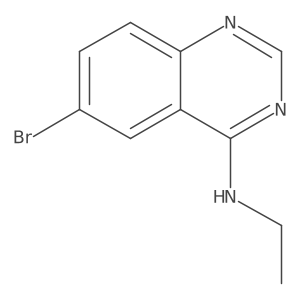 6-Bromo-N-ethyl-4-quinazolinamine Structure