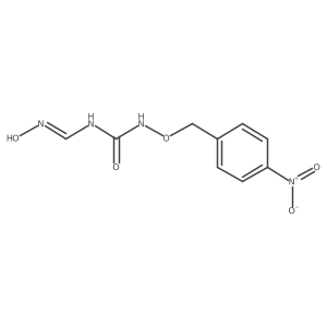 N-[(hydroxyimino)methyl]-N-[(4-nitrobenzyl)oxy]urea结构式