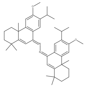 Podocarpa-5,8,11,13-tetraen-7-one, 13-isopropyl-12-methoxy-, azine结构式