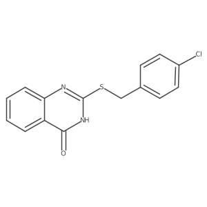 2-[(4-chlorobenzyl)thio]-4(3H)-quinazolinone Structure