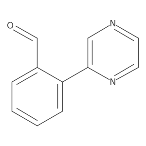 2-Pyrazin-2-ylbenzaldehyde Structure