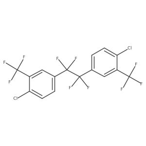 1,2-Bis-[4-chloro-3-(trifluoromethyl)phenyl]tetrafluoroethane结构式
