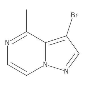 3-Bromo-4-methylpyrazolo[1,5-a]pyrazine结构式