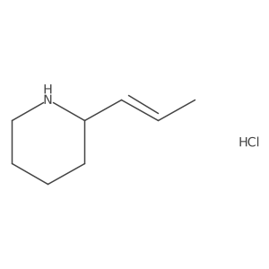 2-[(1E)-prop-1-en-1-yl]piperidine hydrochloride结构式