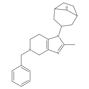 Rel-5-benzyl-1-((1R,3r,5S)-8-azabicyclo[3.2.1]octan-3-yl)-2-methyl-4,5,6,7-tetrahydro-1H-imidazo[4,5-c]pyridine结构式