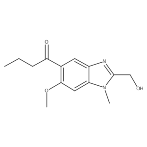 5-Butyryl-6-methoxy-1-methyl-benzimidazole-2-methanol Structure